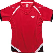 Butterfly Kido Table Tennis Shirt Red