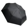 Ομπρέλα βροχής unisex σπαστή 3s απλή R53cm polyester μαύρη KEVIN WEST