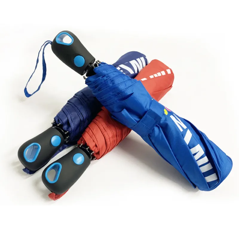 Ομπρέλα βροχής unisex σπαστή 3s αυτόματη R53cm polyester μονόχρωμη MAUI&SONS - Γκρι